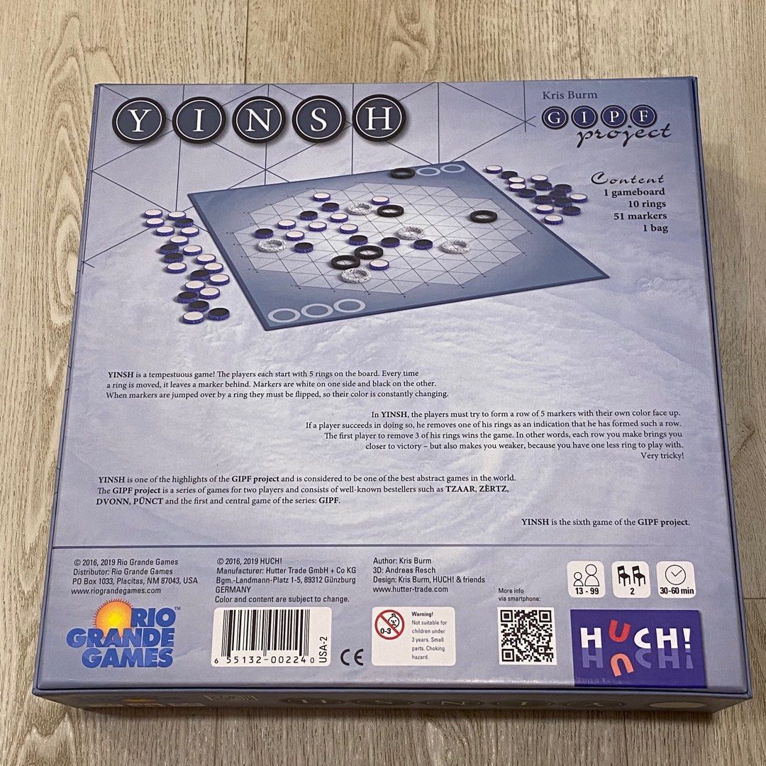 YINSH Board game, Hobbies & Toys, Toys & Games on Carousell
