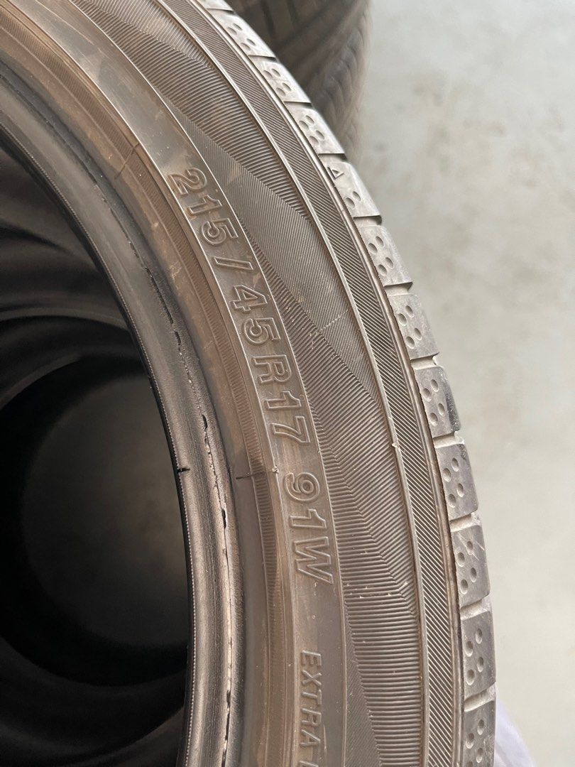 YOKOHAMA 215/45/17, Car Accessories, Tyres & Rims on Carousell