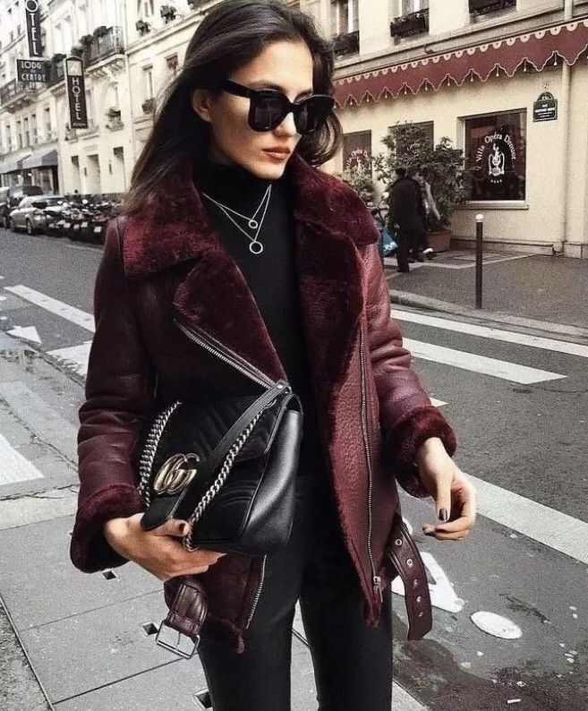 Zara burgundy leather jacket cheap