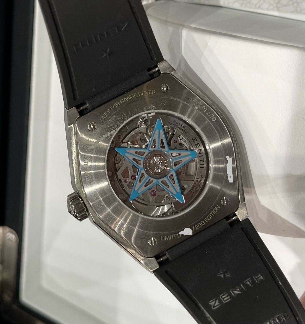 Zenith Defy Classic Titanium Range Rover Limited Edition 200 pcs 95. ...