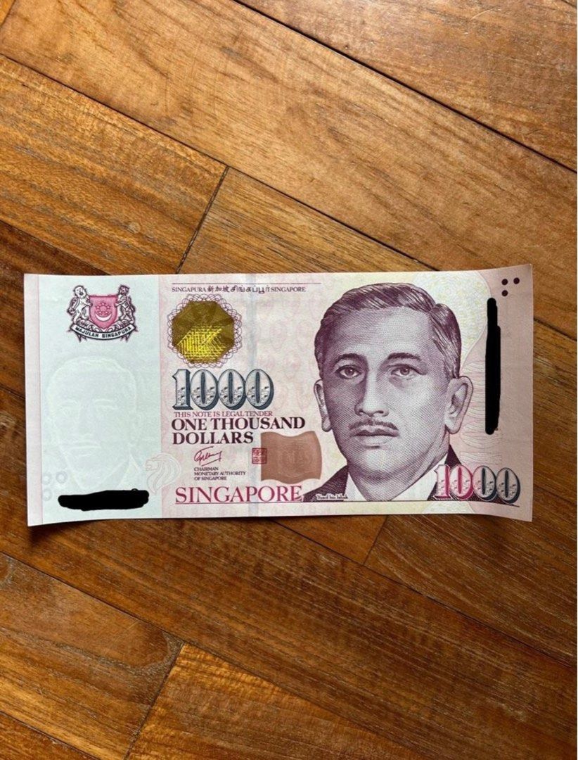 1,000 Singapore Dollar Note, Hobbies & Toys, Memorabilia