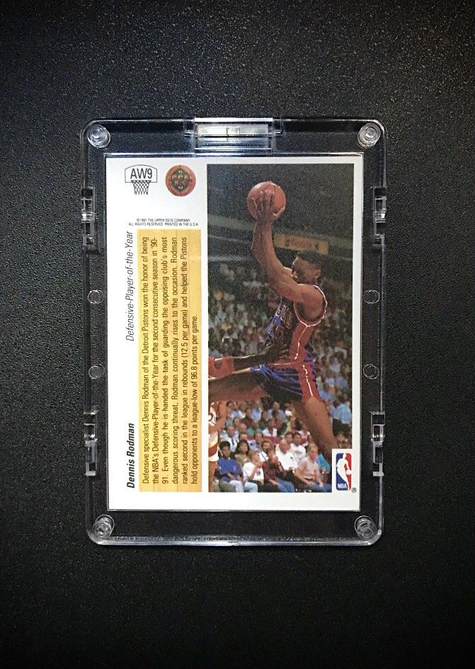 1991-1992 UPPER DECK Award Winners Dennis Rodman Defensive Player of the  Year Limited Insert Hologram Chase Card, Hobbies & Toys, Memorabilia &  Collectibles, Vintage Collectibles on Carousell