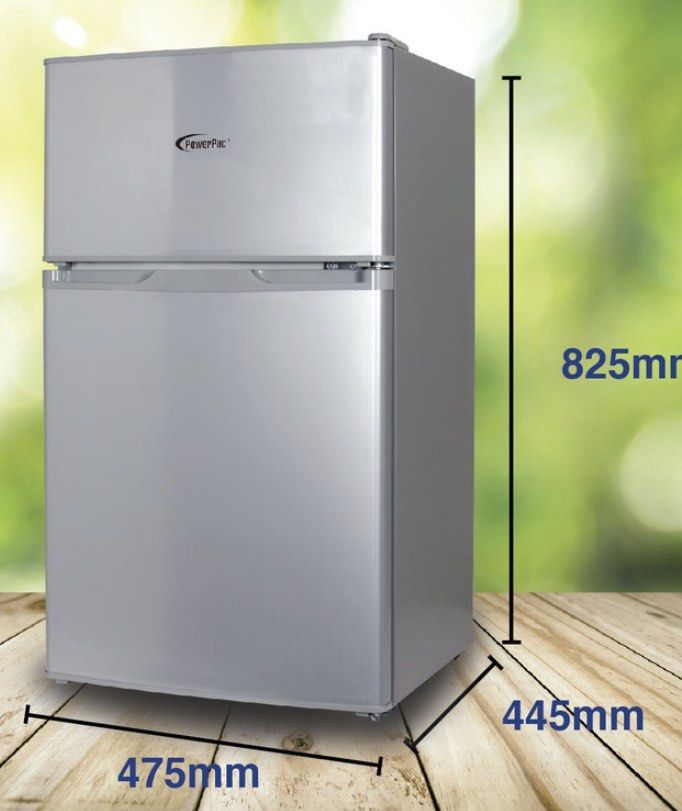 PowerPac Mini Bar Fridge 71L 2 Door with Freezer, TV & Home Appliances