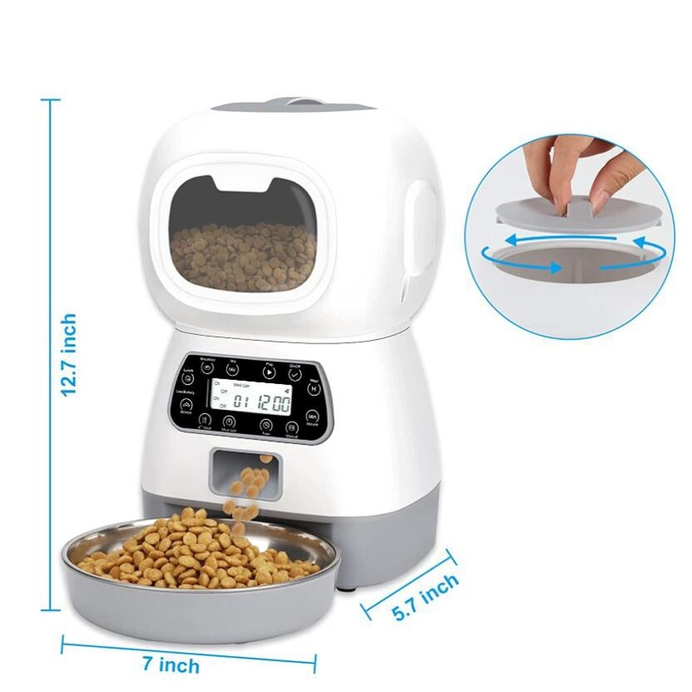Smart food dispenser outlet