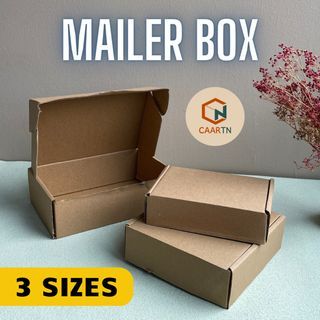 (3 sizes) Mailer Box/Kraft Gift Box/Corrugated Aeroplane Mailer Box/Brownie Box/Shipping Boxes