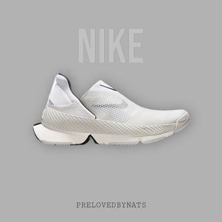 👟 SALE! (-45%) Nike Go FlyEase Shoes, Sail/White/Light Bone/Black, Womens US 6.5