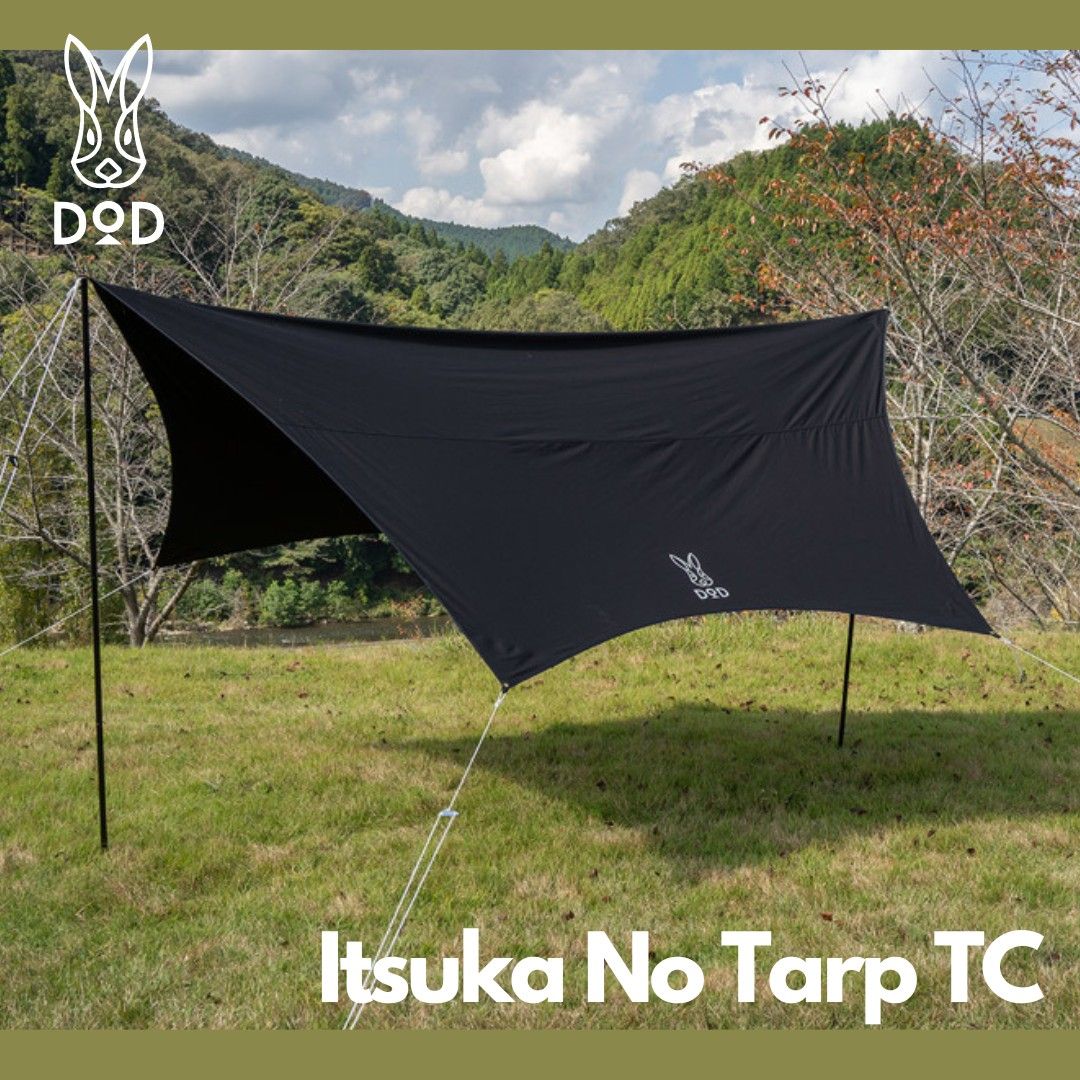 DOD いつかのタープ、ブラック いつかのタープ TC DOD いつかのタープ