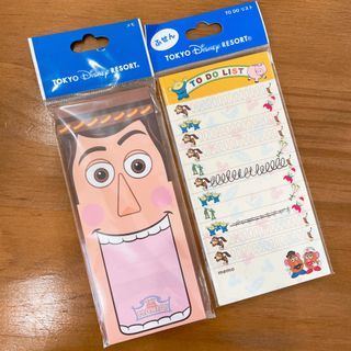 日本迪士尼 玩具總動員便條紙 全新品 胡迪、彈簧狗、蛋頭先生、三眼怪