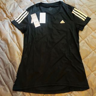 近全新  Adidas 女黑色 短袖快乾排汗 運動上衣 L