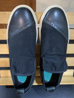 🇬🇧 Double Decker Hand Made Leather Slip Ons (fixed priced)