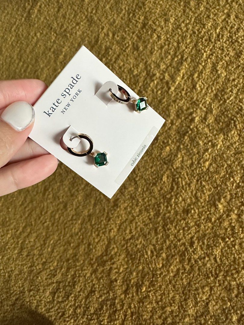 Kate spade new arrivals emerald earrings