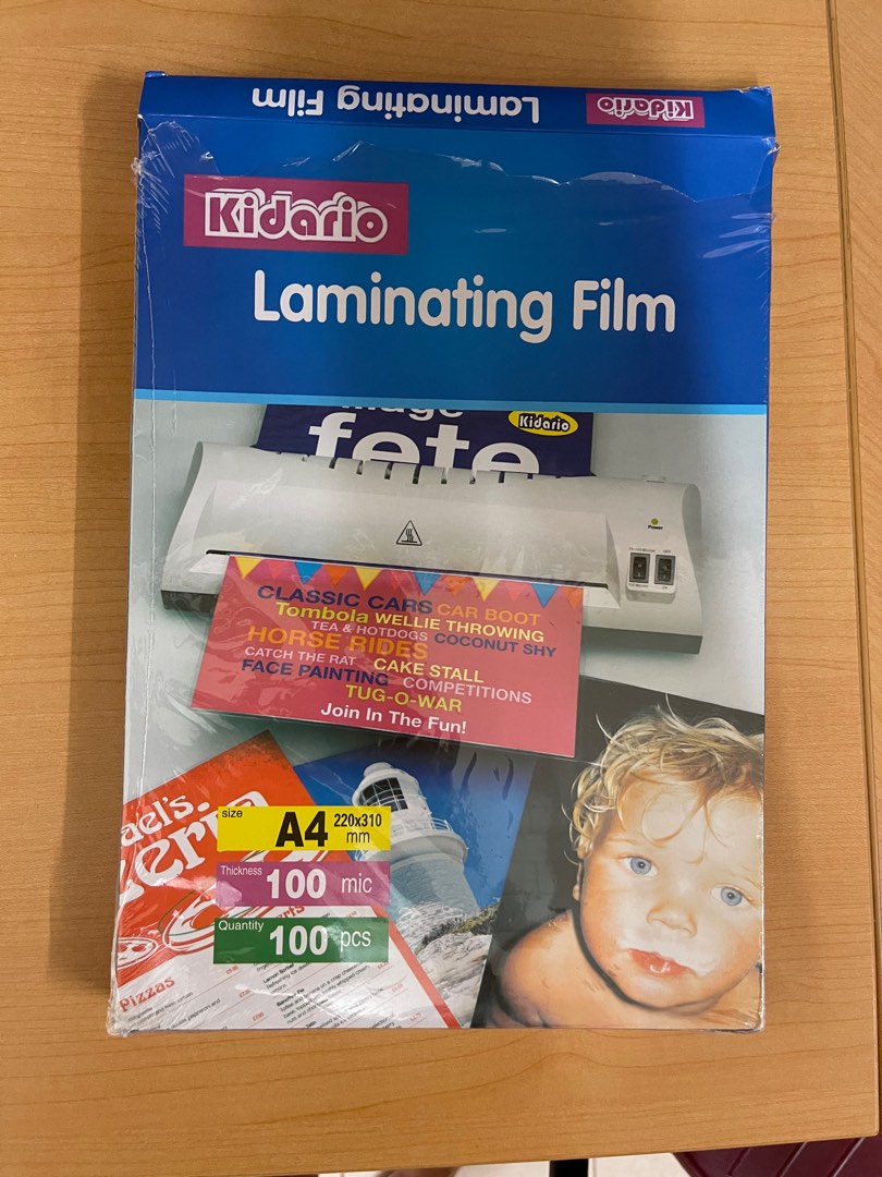 a4 laminating film / laminating sheets, Hobbies & Toys, Stationery
