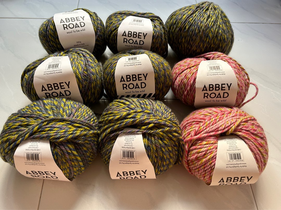 Abbey Road Wool to be Wild Yarn, Hobbies & Toys, Stationery & Craft, Craft Supplies & Tools on