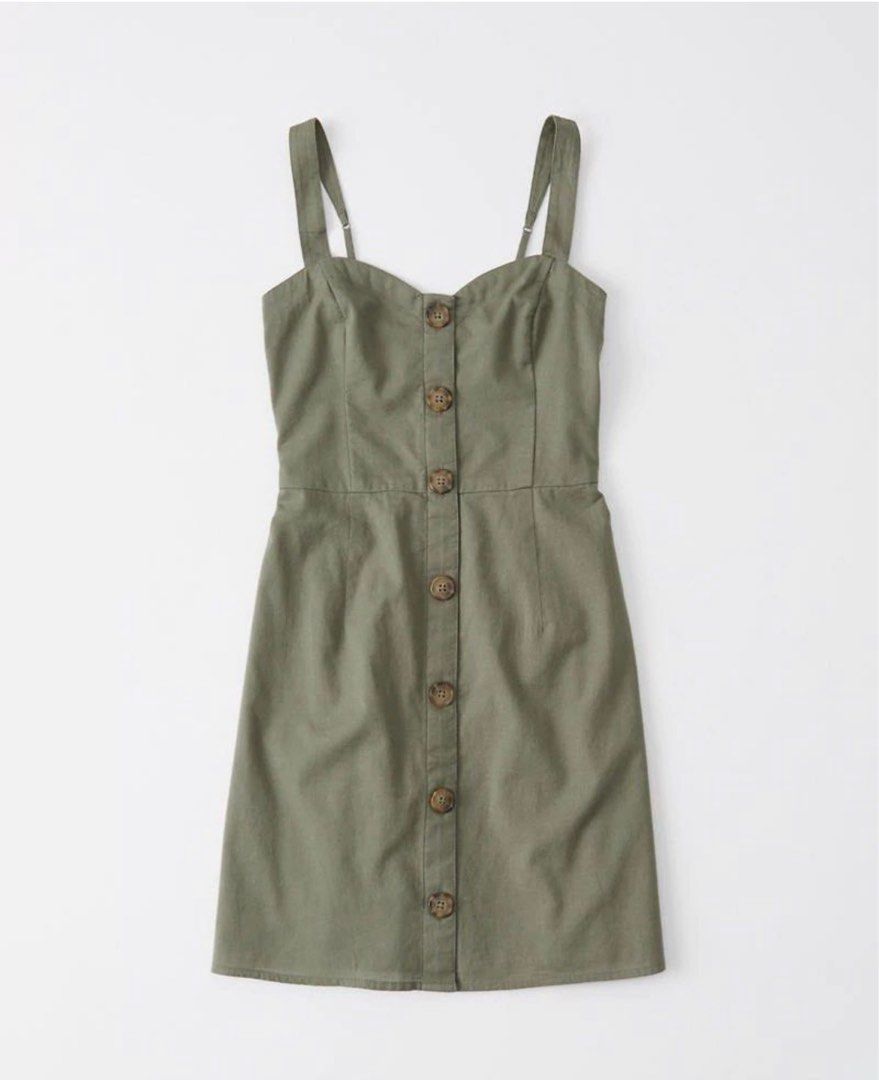 Abercrombie button up cami dress hot sale