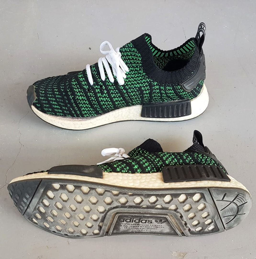 Adidas originals nmd r1 stealth primeknit sneakers outlet