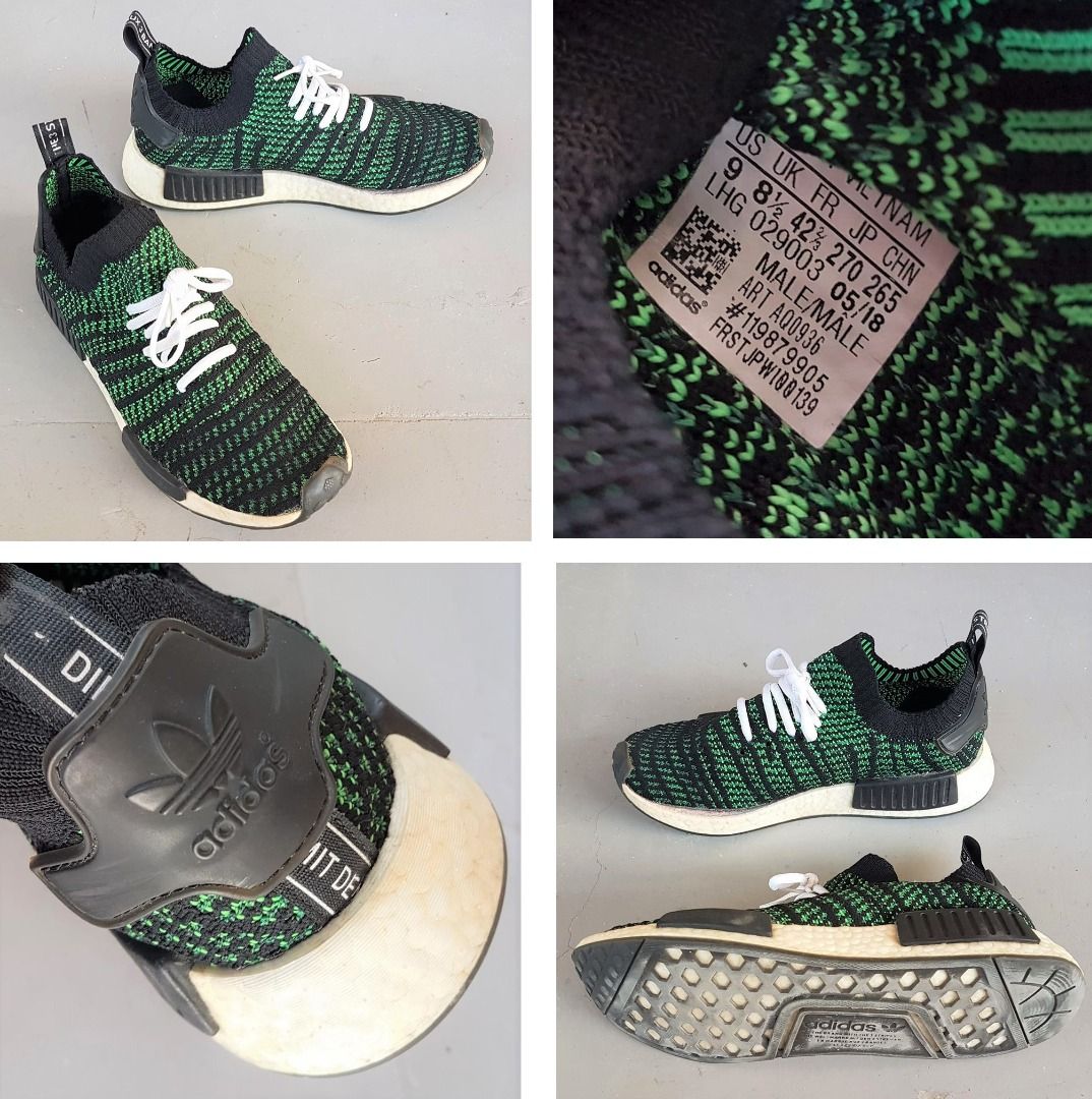 Adidas Fashion US 9 UK 8.5 Euro 42 2 3 Original NMD R1 Primeknit Sneakers Boost Midsole Running Shoes High Performance Yuppie Lifestyle