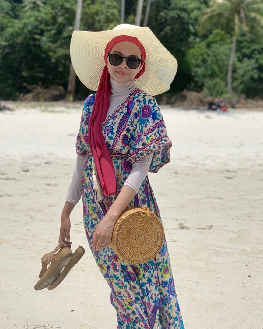 Dress hawaiian discount theme for muslimah