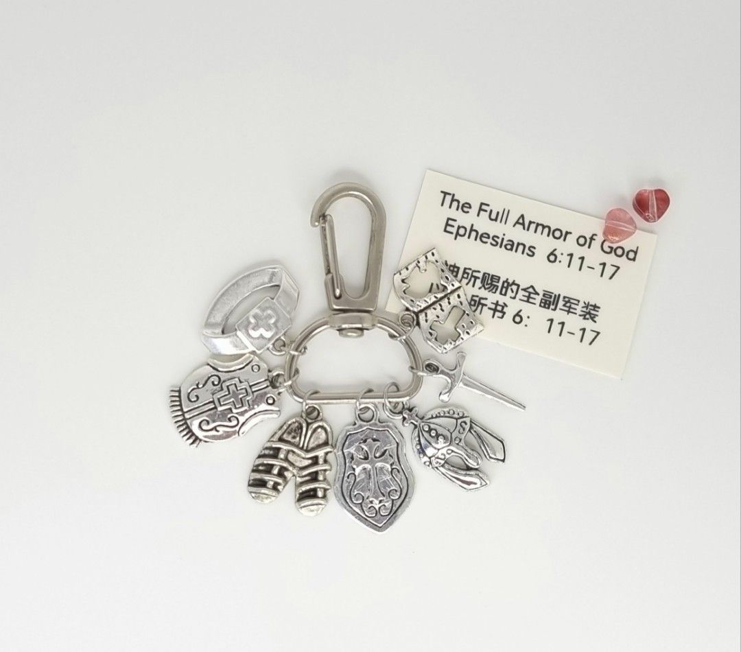Armor of God Charms Keychain