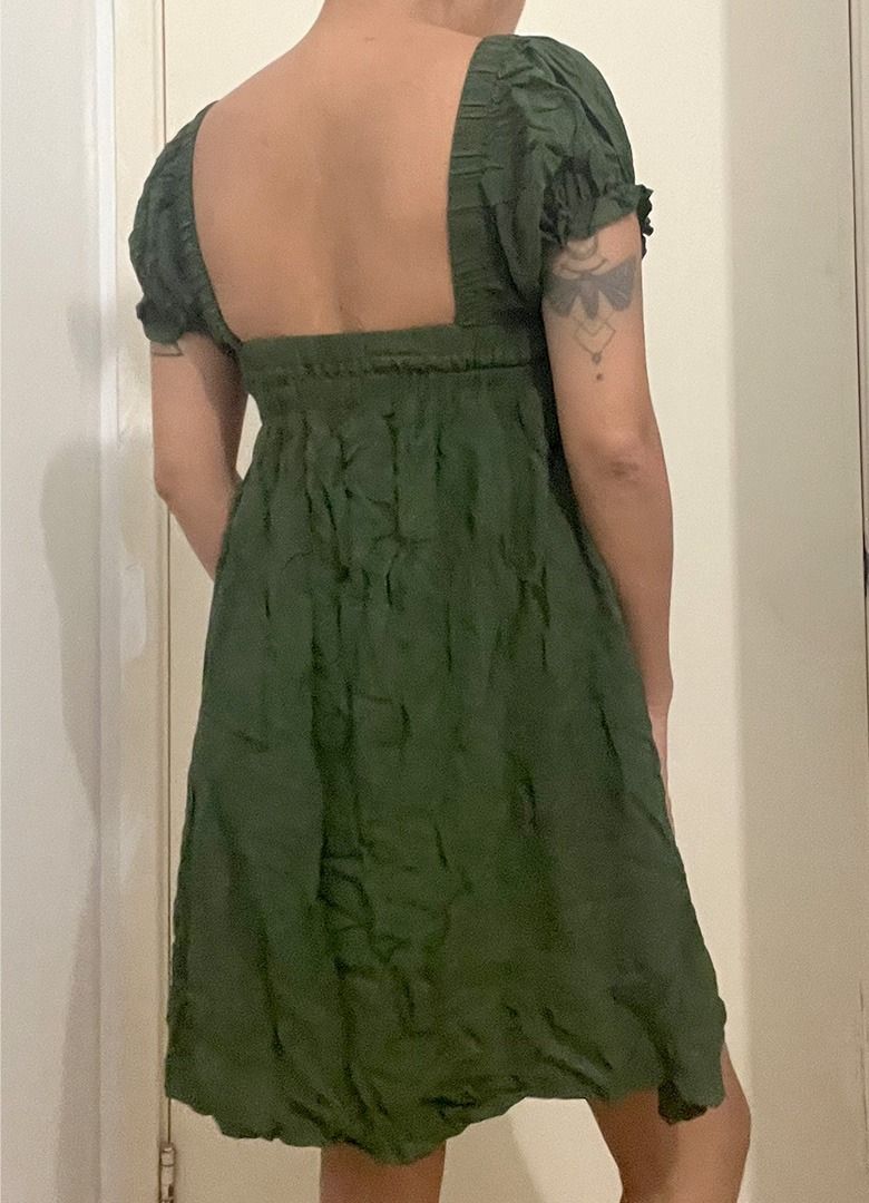 Army Green Baby doll dress, Women's Fashion, Dresses & Sets, Dresses on