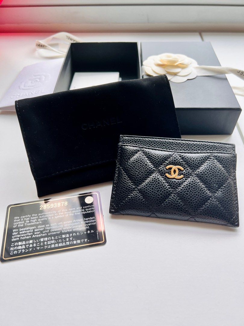 Authentic Chanel timeless card holder