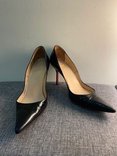 Authentic Christian Louboutin Black Patent Heels