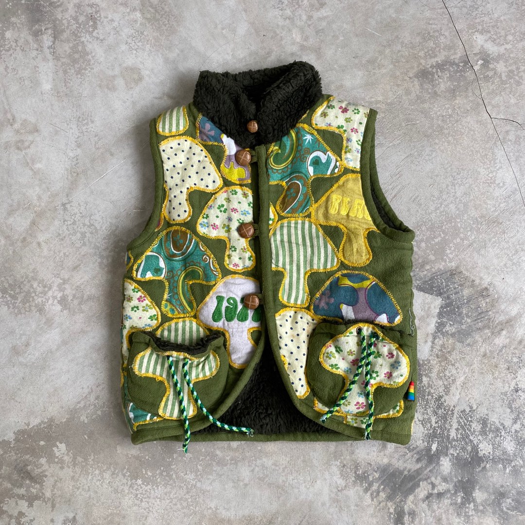 Back Alley embroidery pattern vest rompi anak toddler baby, Bayi & Anak, Baju Anak Lakilaki, 4