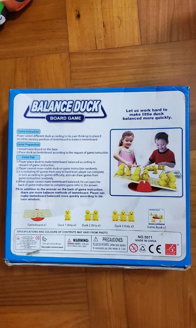 Balance duck board game, 興趣及遊戲, 玩具 & 遊戲類 Carousell