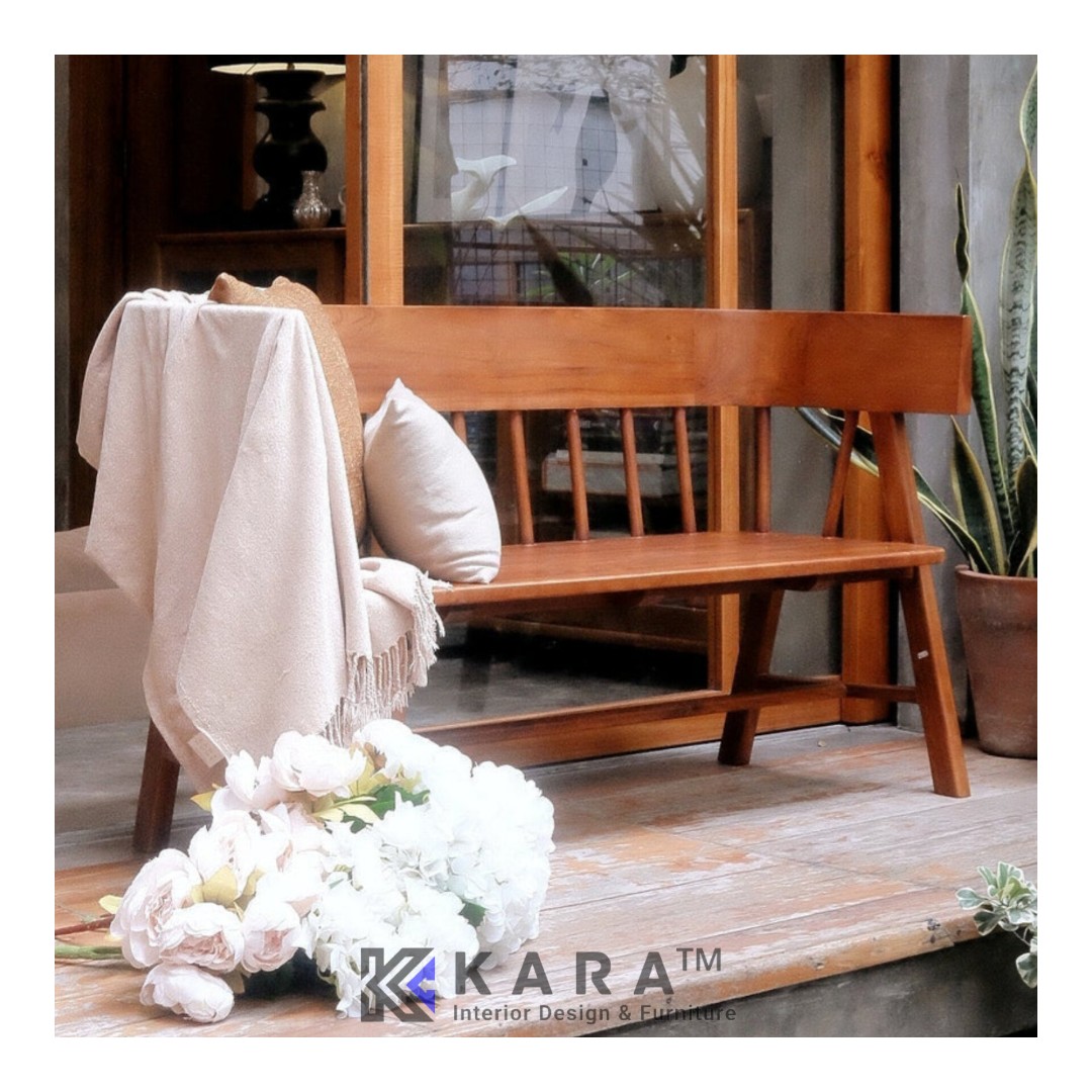 Bangku Teras 150 Cm Kayu Jati Bangku Makan Teak Bench On Carousell