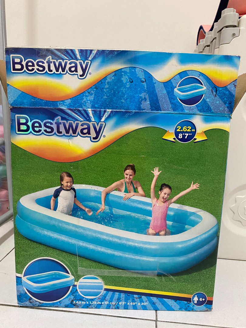 Bestway Swimming Pool 2.62m, Babies & Kids, Infant Playtime on Carousell