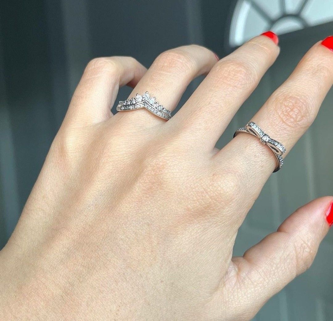 Pandora bow clearance ring sale