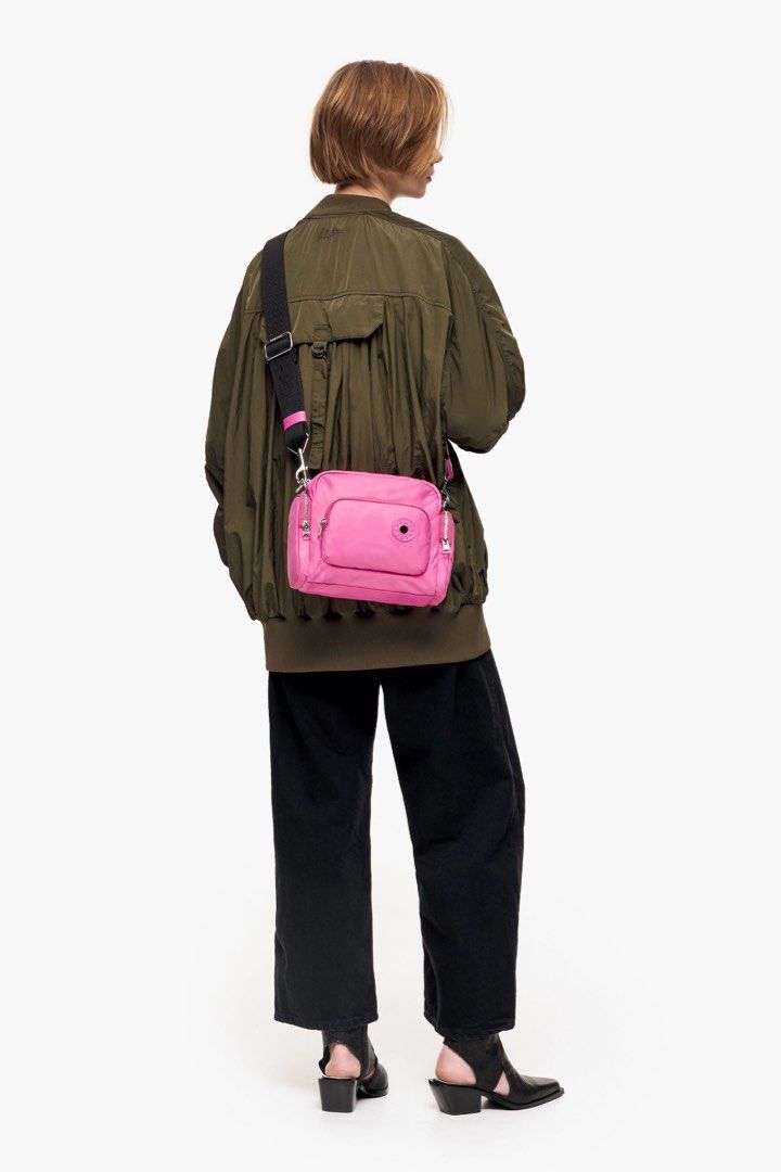 Bimba Y Lola Medium Sling Crossbody Bag Pink nylon