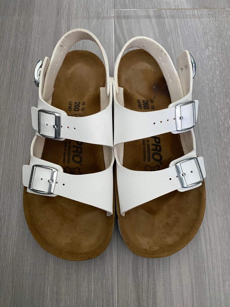 Birkenstock Alpro White Sandals Men s Fashion Footwear