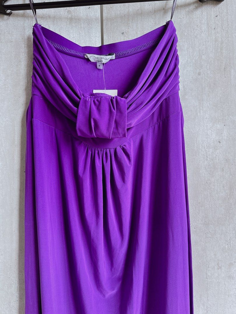 BNWT New Look Royal Purple Tube Maxi Dress UK 8 Women s Fashion BNWT New Look Royal Purple Tube Maxi Dress UK 8 Women s Fashion