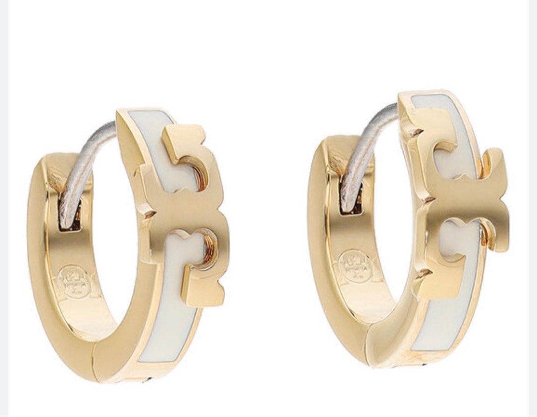 Tory burch serif online t hoop earrings