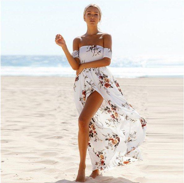 White off the shoulder maxi new arrivals