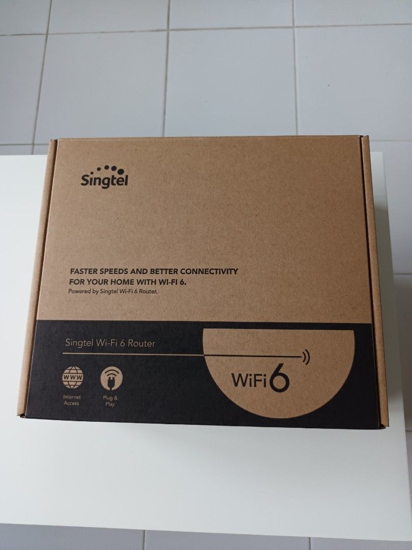 Brand new set singtel wi-fi 6 router, Computers & Tech, Parts ...
