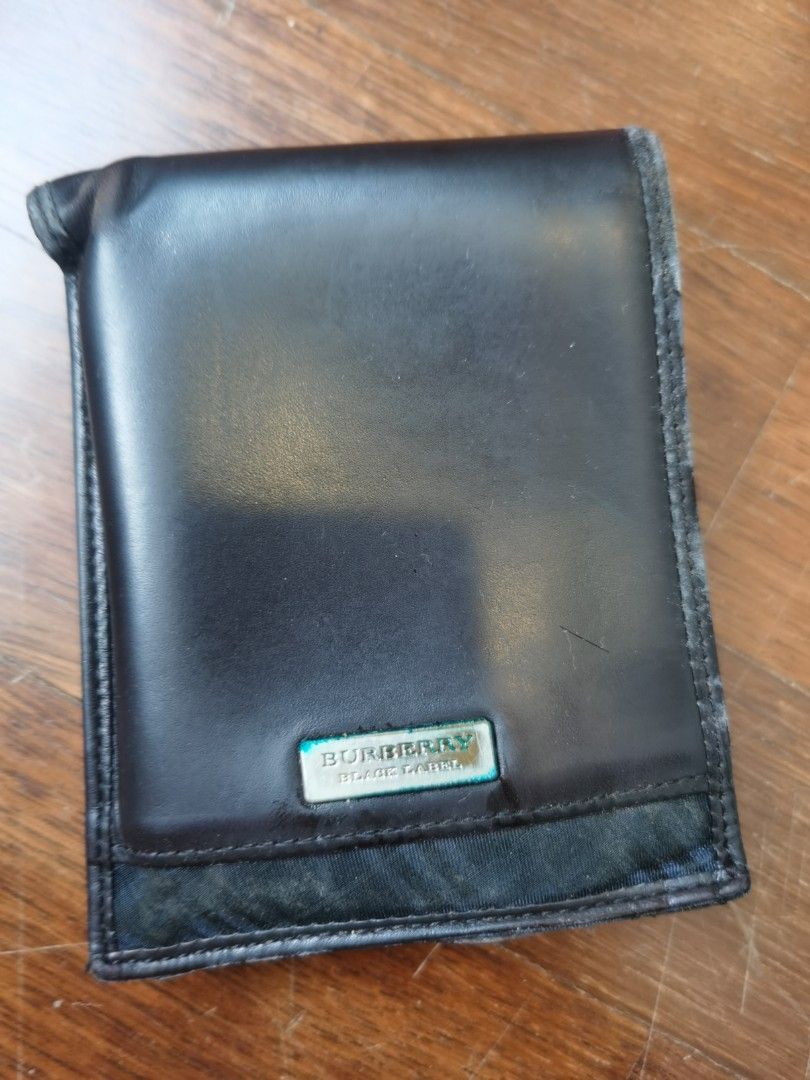Burberry blue outlet label mens wallet