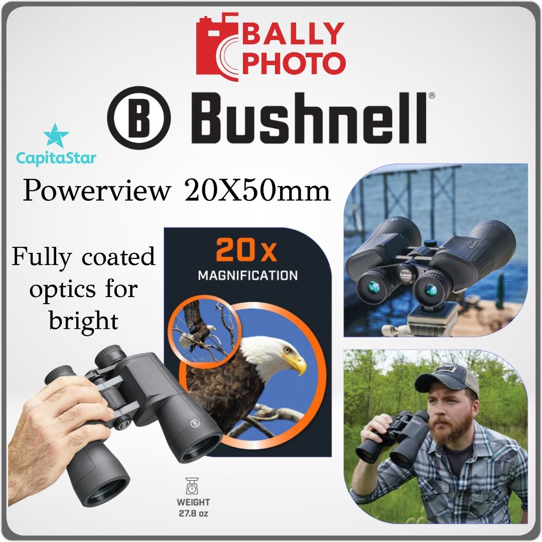 Bushnell 20x50 powerview binocular top