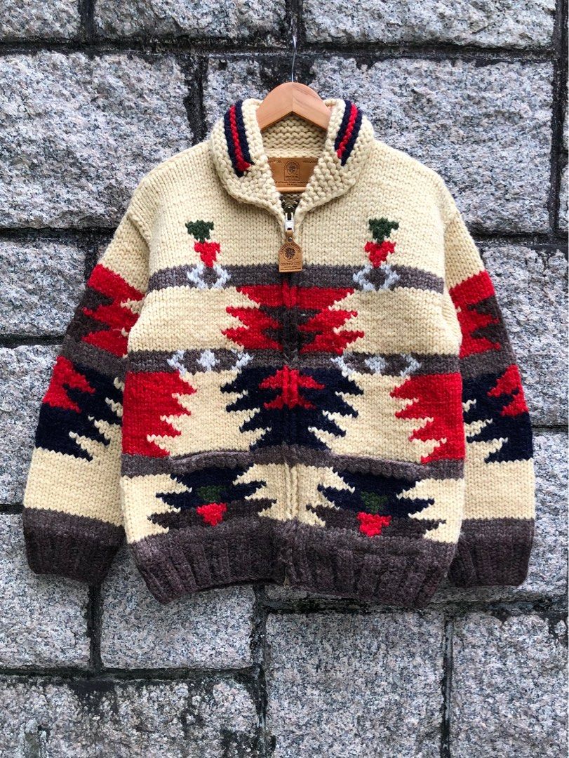 限時出清！］ Canadian Sweater 民族風Cowichan Sweater 厚羊毛編織