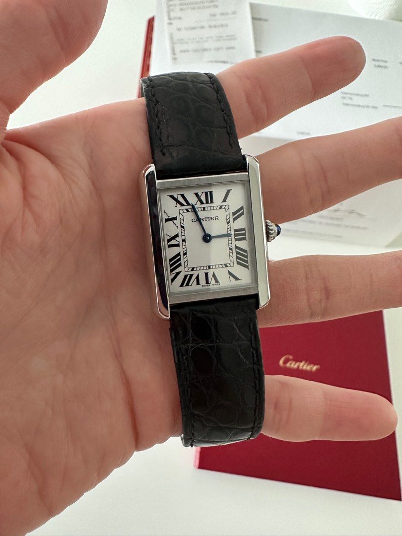Cartier Tank Solo SM Steel on Leather Luxury Watches on Carousell