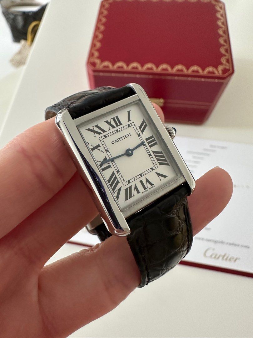Cartier tank clearance solo silver
