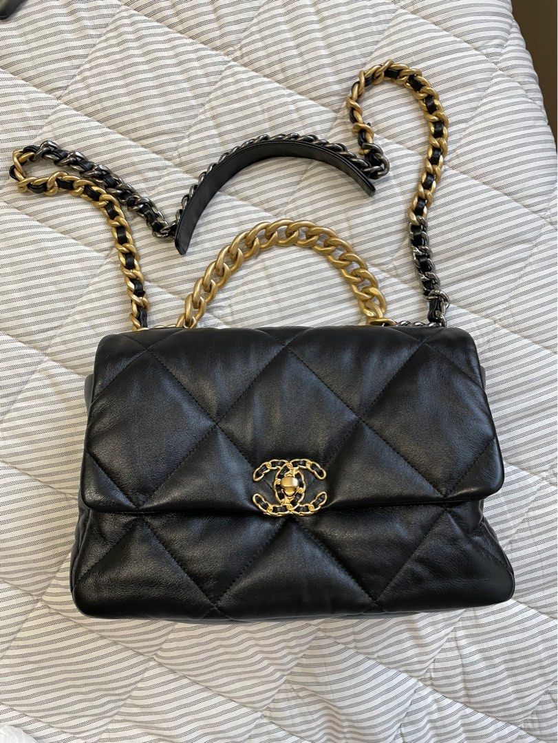 Chanel 19 Large Flap Bag Full Set