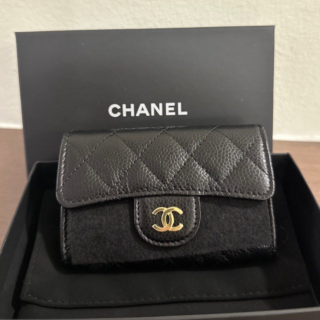 Chanel Classic Card Holder Gold hardware, Women's Fashion, Bags