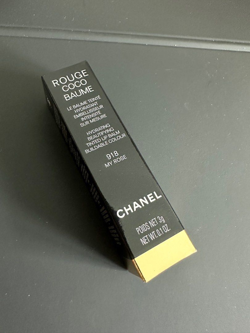 Chanel ROUGE COCO BAUME tinted lip balm 918 My Rose, Beauty