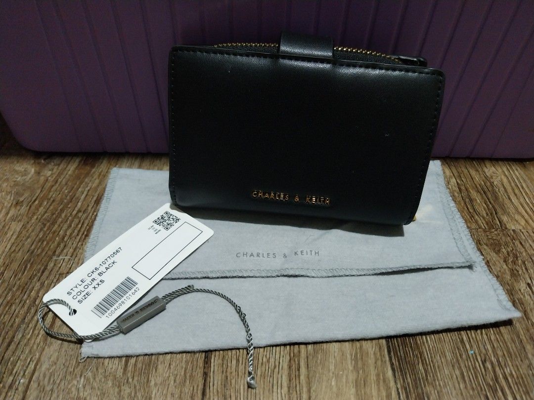 Charles & Keith - Women's Daki Belted Wallet, Beige, Xxs