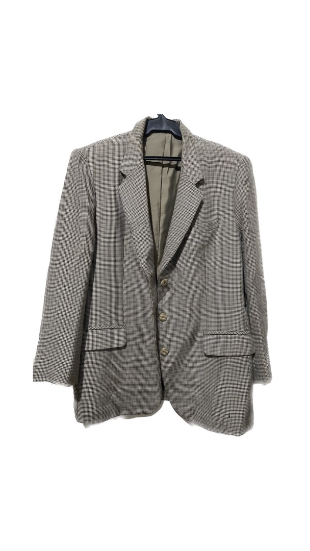 Checkered Blazer - Large on Carousell
