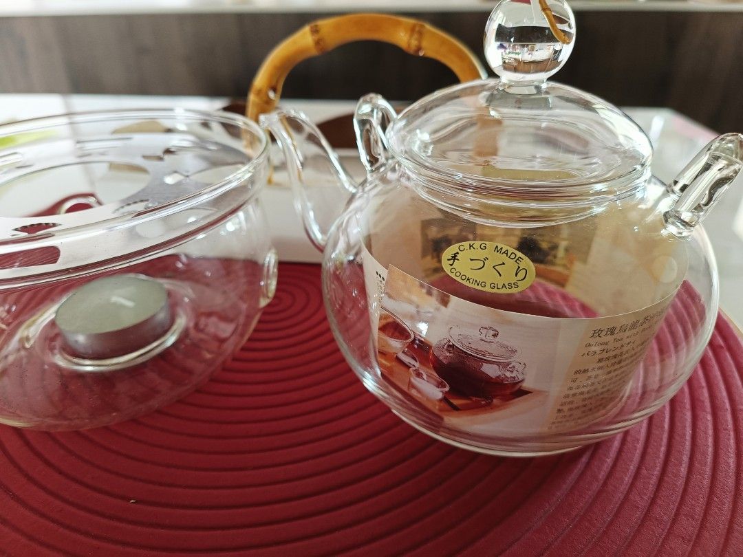 Chikao Glass Teapot Set, Furniture & Home Living, Kitchenware