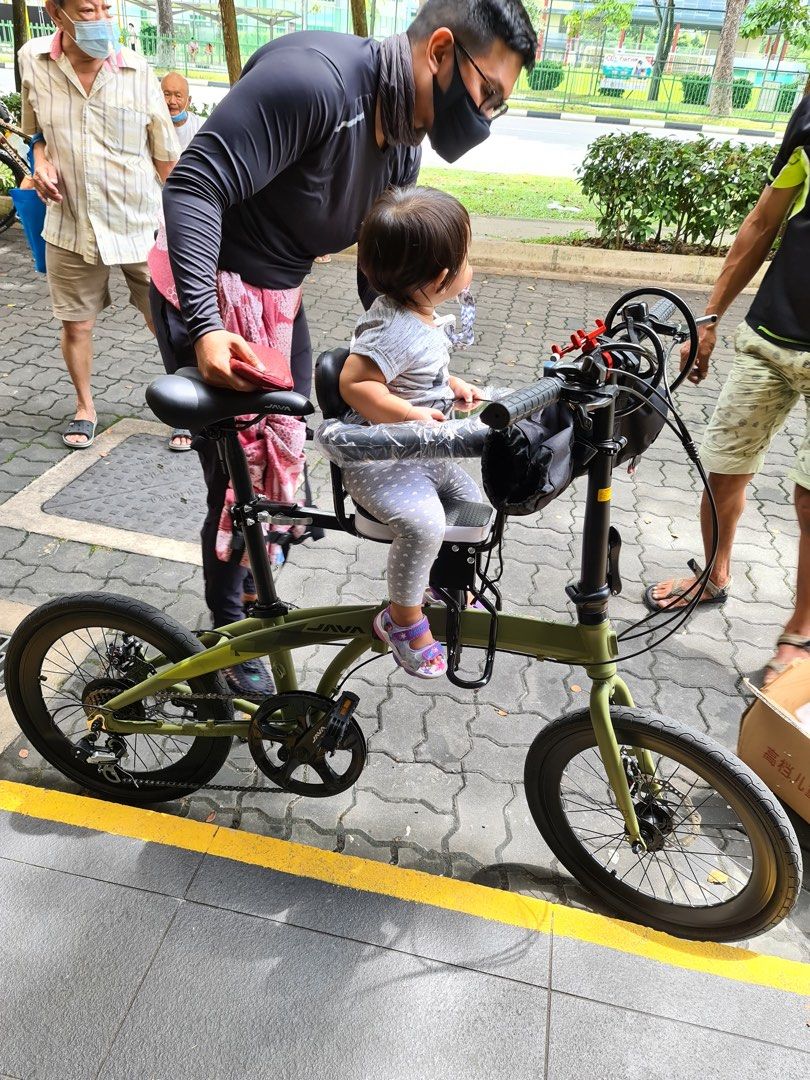 Bike with kid carrier in front online