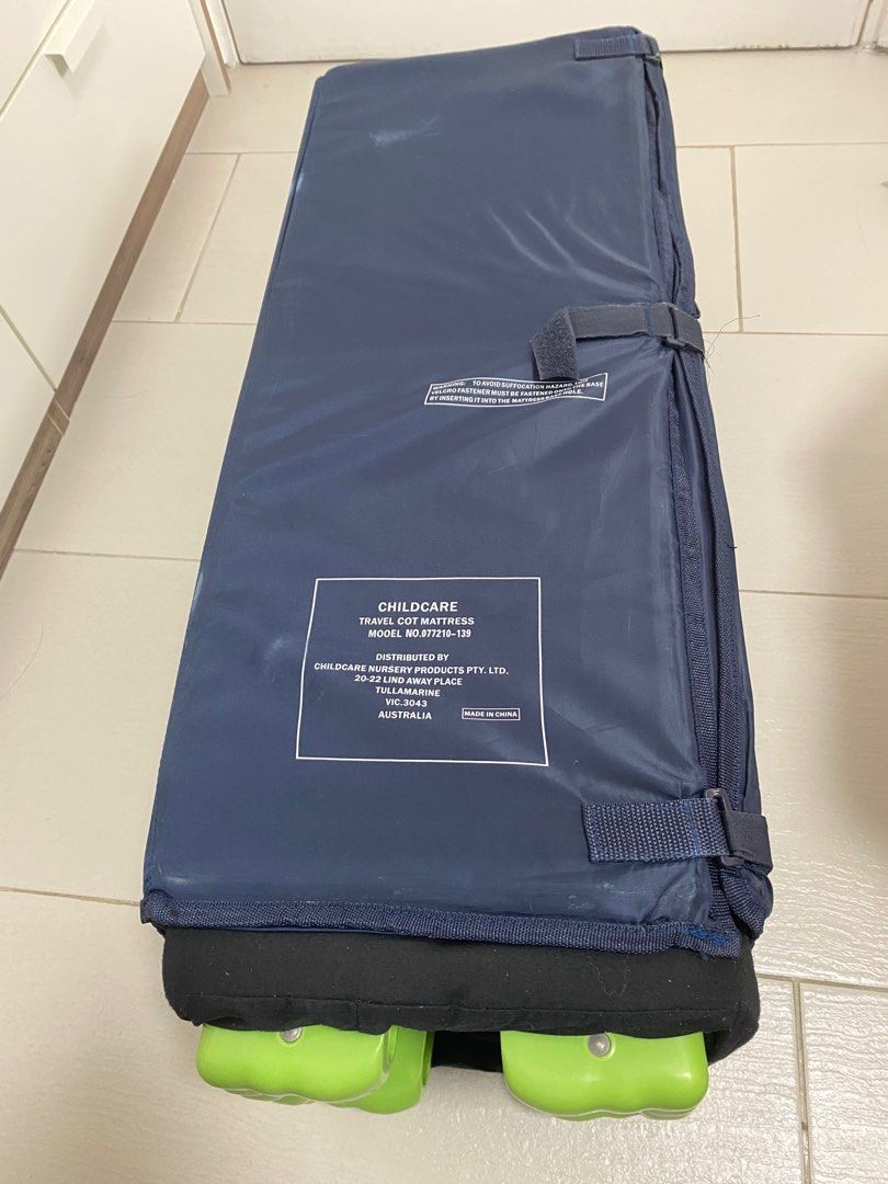 Childcare travel cot mattress Sesame Street, 兒童＆孕婦用品, 兒童傢具, 兒童傢具 嬰兒