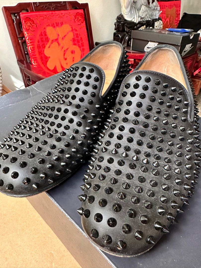 Christian Louboutin Men s leather flat shoes EU 42 Luxury